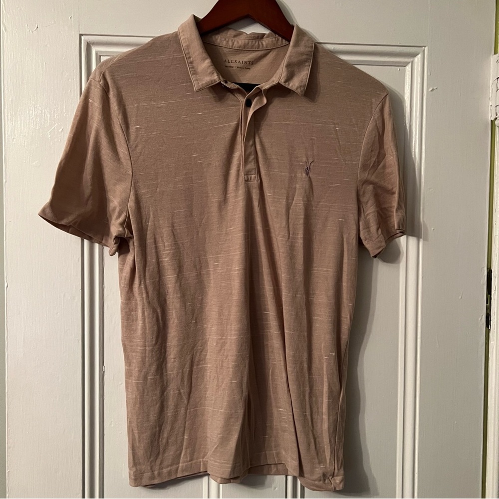 All Saints tan polo